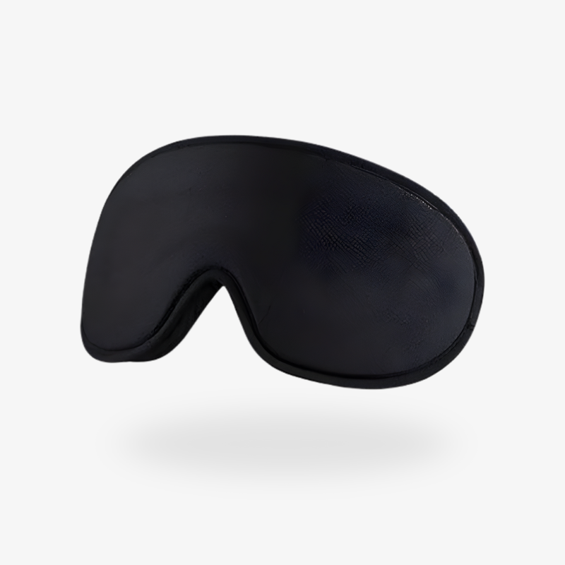 ViSleep™ Blackout 3D sleep mask in solid black, featuring a contoured design for comfort and light blocking.